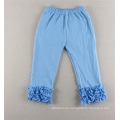 Venta caliente Niños Volantes Pantalones Inferiores Traje Lindo Recién Nacido Ropa Niñas Triple Volantes Pantalones Al Por Mayor